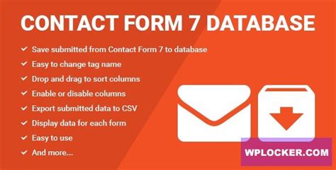 Database For Contact Form V Wplocker Gpl Licensed