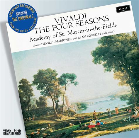 CD Vivaldi The Four Seasons Etc Alan Loveday Academy Of St Martin