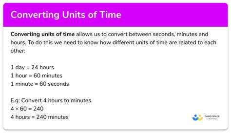 Converting Units Of Time Gcse Maths Steps Examples And Worksheet