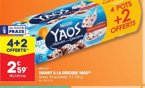 Promo YAOURT À LA GRECQUE YAOS chez ALDI