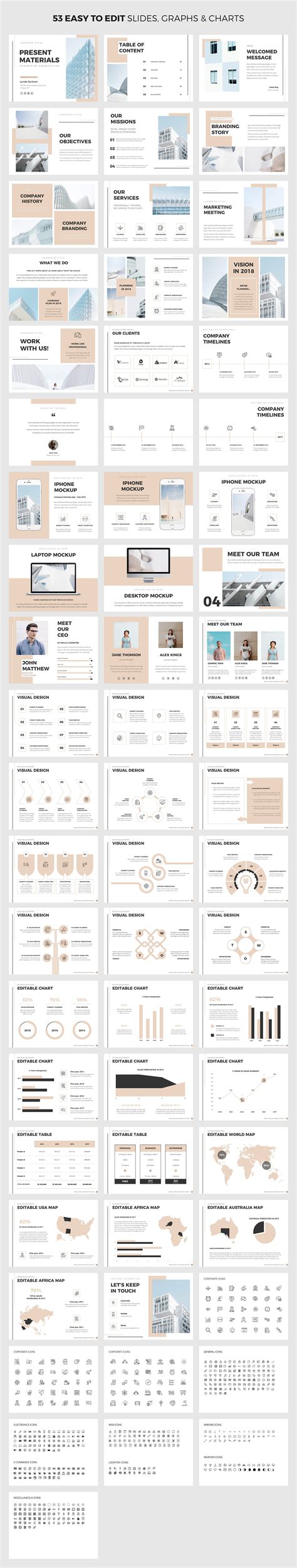 present materials  template  wipavee  templates