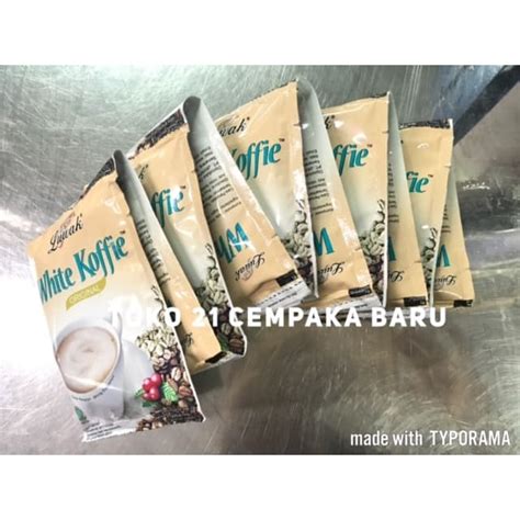 Jual Luwak White Koffie Rasa Original 1 Renceng Isi 10 Sachet Kopi