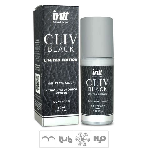 Gel Para Sexo Anal Cliv Black 30ml 17649 Padrão Sex Shop Atacado