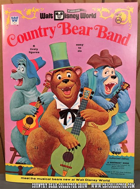 Walt Disney World Country Bear Jamboree Paper Doll Book Country