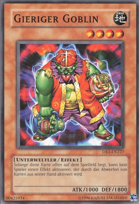 Recollectibles Sammelkarte Yugioh Karte Gieriger Goblin Yu Gi Oh