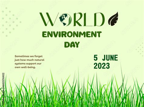 World Environment Day 2023 Design Psd Template Stock Vector Adobe Stock