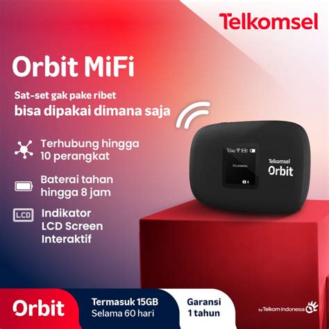 Jual Telkomsel Orbit Mifi H1 N1 N2 Portable Modem Wifi 4G High Speed