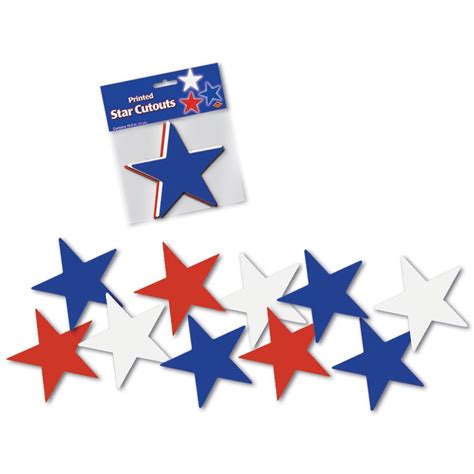 Red White And Blue Stars Clip Art