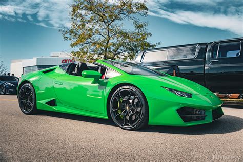 Green Lamborghini Huracán Spyder BenLevy