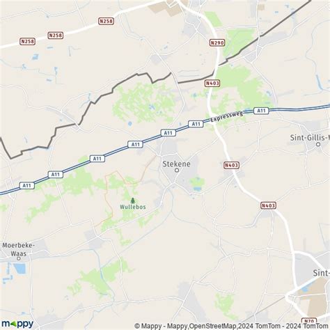 Plattegrond Stekene Kaart Van Stekene 9190 En Praktische Info