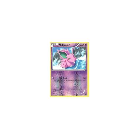 Pokemon Trading Card Game Nidoran Reverse Holo Card Bw