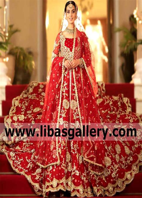 Pakistani Bridal Dresses In Red Colour 2022