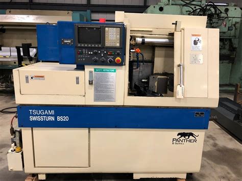 Tsugami Fanuc Lai Ott Model C Control Rpm Bs B Swiss Style Cnc