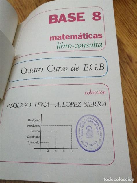 Libro Casi Nuevo Octavo De Egb Matem Ticas Ed Comprar Libros De