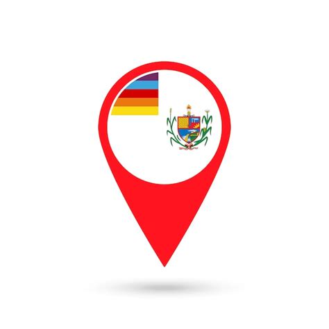 Premium Vector Map Pointer With Department Of La Libertad Peru Vector