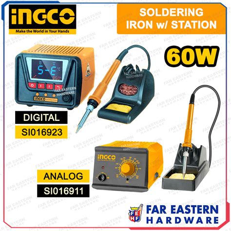 Ingco Soldering Iron W Station W Digital Analog Inht Shopee