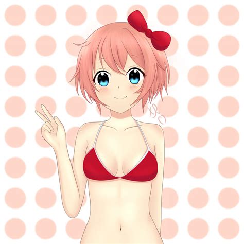 Sayori In A Swimsuit R Ddlc