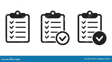 Clipboard Icon Checklist Icon Of An Approved Document Project