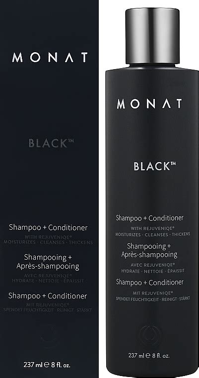 Monat Black 2 In 1 Shampoo Conditioner Rewitalizujący szampon