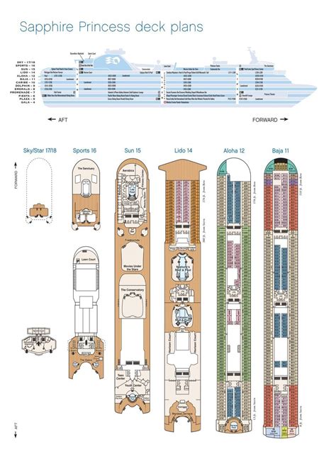 Sapphire Princess Deck Plans Bei Schiffs Feeling