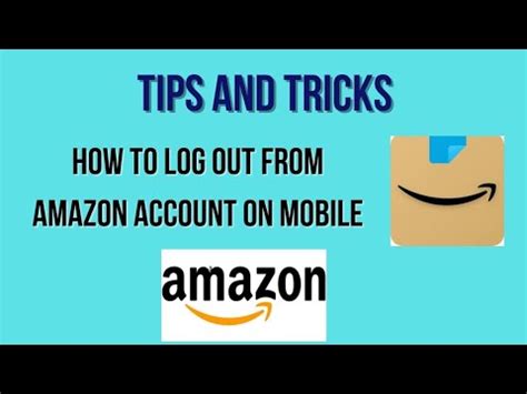 How To Log Out From Amazon Account On Mobile How To Sign Out From