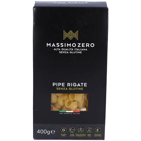 Massimo Zero Pipe Rigate Senza Glutine 400 G Redcare