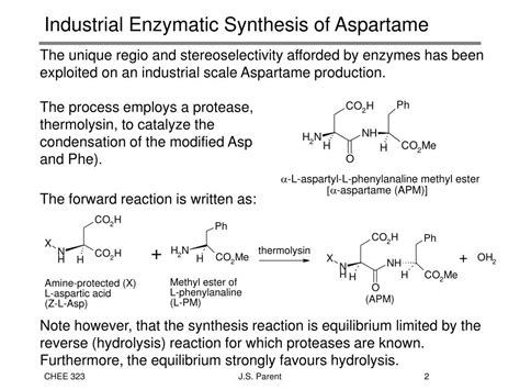 PPT - Enzymatic Synthesis of Aspartame PowerPoint Presentation, free ...