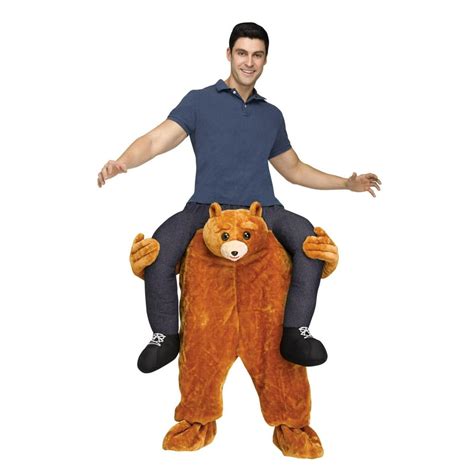 Teddy Bear Riding On Shoulder Mens Adult Halloween Costume Walmart