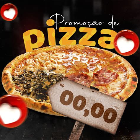 Social Media PSD Pizza Promoção Pizzaria Editável Photoshop download