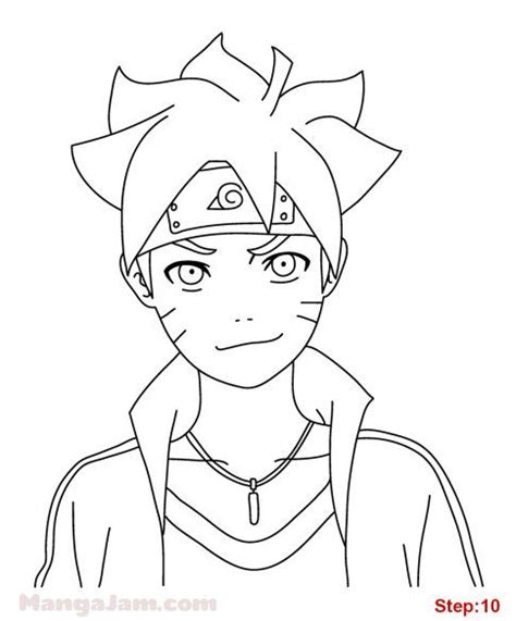 How To Draw Boruto Uzumaki From Naruto Mangajam Naruto Sketch