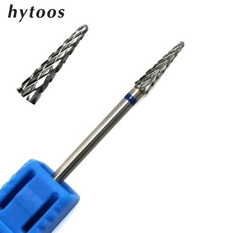 Hytoos Cone Carbide Nails Drill Bit Rotary Burr Cuticle Clean