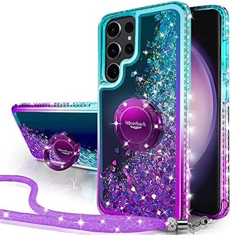 Silverback Funda Protectora Delgada Para Samsung Galaxy S23 Ultra Holográfica Líquida Móvil