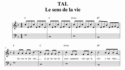 Tal Le Sens De La Vie Chords - Margaret Wiegel