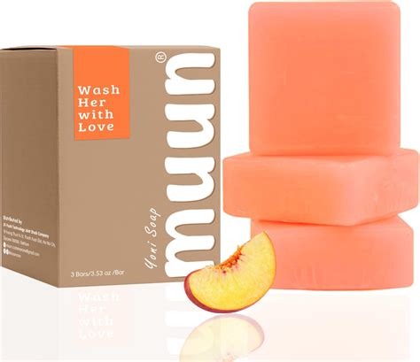 Amazon Muun Yoni Soap Bar Pack Peach Ph Balance Probiotics