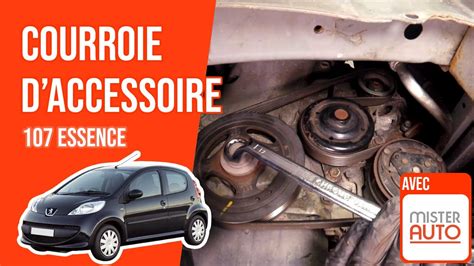 Changer La Courroie D Accessoire PEUGEOT 107 1 0 YouTube