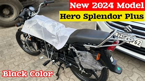 New 2024 Model Hero Splendor Plus Bs7 Black Color Review Price