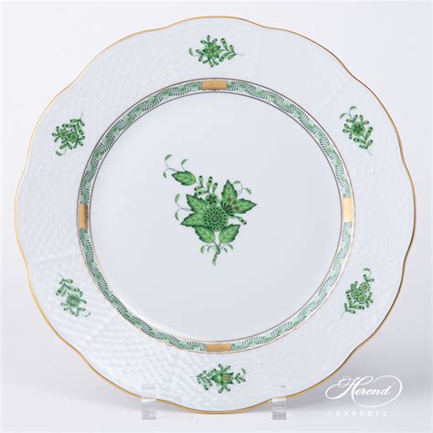 Serving Plate Chinese Bouquet Apponyi Green Herend Experts