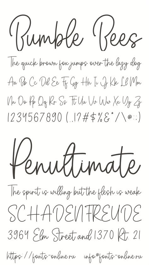 Bumble Bees font