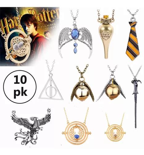 Pk Collares Harry Potter Giratiempo Reliquia Collar Snitch Meses