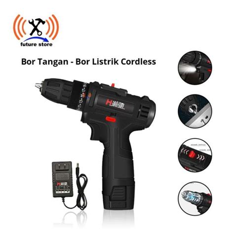 Promo Mesin Bor Bor Tangan Bor Listrik Bor Baterai Cordless Drill