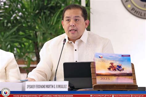 Speaker Romualdez Muling Tiniyak Ang Commitment Ng Kamara Sa Priority