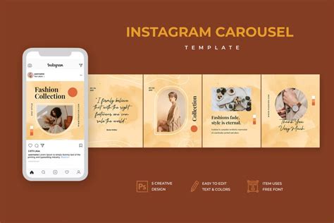 15 Best Fashion Instagram Carousel Templates PSD PSD Design