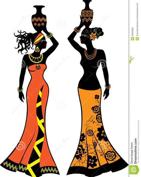 Desenho De Mulheres Africana - 9