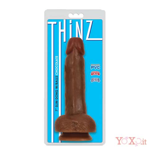 Dildo Thinz Color Cioccolato 16 5 X 3 8 Cm