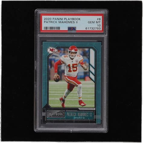 Patrick Mahomes Ii Panini Playbook Psa Pristine Auction