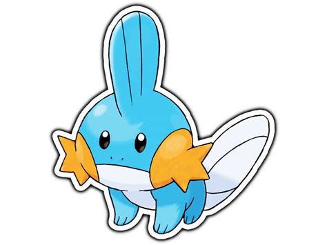 Mudkip Sticker Water Proof Weather Proof Vinyl Sticker Decal Gifts