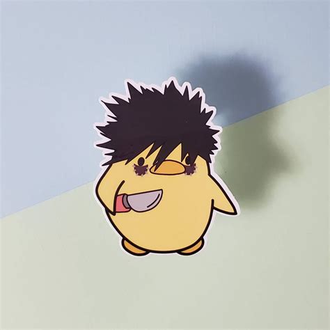 Cursed Dabi Anime Chick With Knife Die Cut Sticker My Etsy