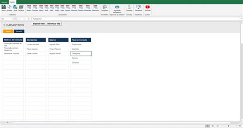 Planilha Dashboard de consulta médica Loja pacote de planilhas