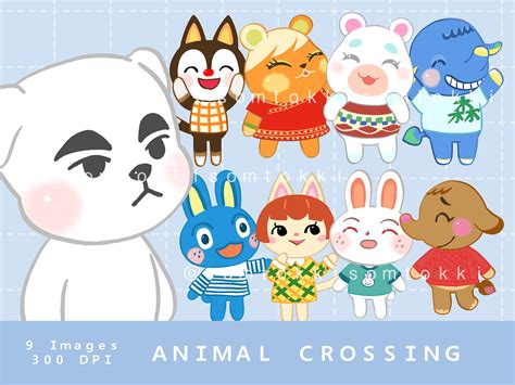 Animal Crossing Villager Clipart 2/ Cute Animal Clip Art / Printable ...