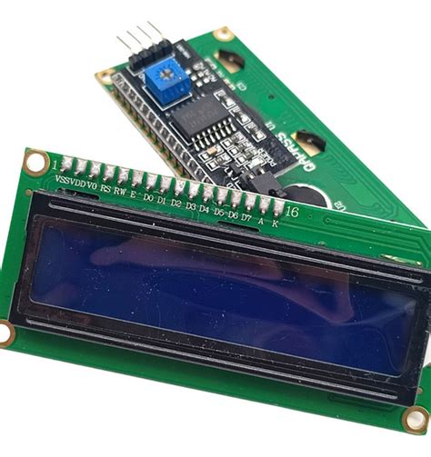 Display Lcd X Fundo Azul Modulo I C Mercadolivre